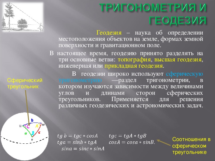 Презентация на тему тригонометрия