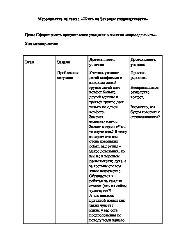 Методическая тема: "Жить по Законам справедливости"
