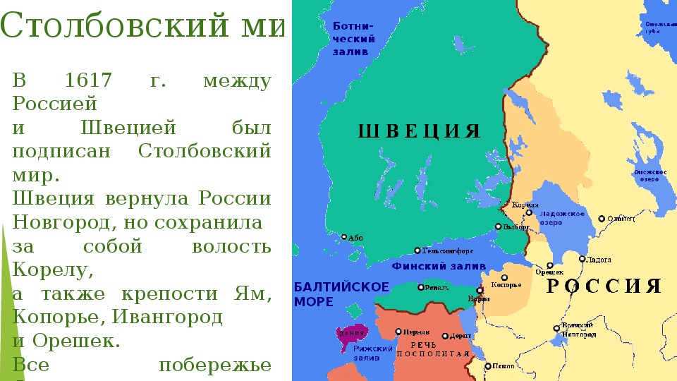 В результате событий отраженных на схеме россия потеряла выход к балтийскому морю