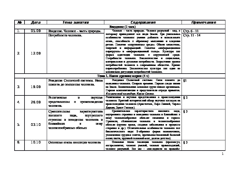 Как сделать календарно тематическое планирование в excel