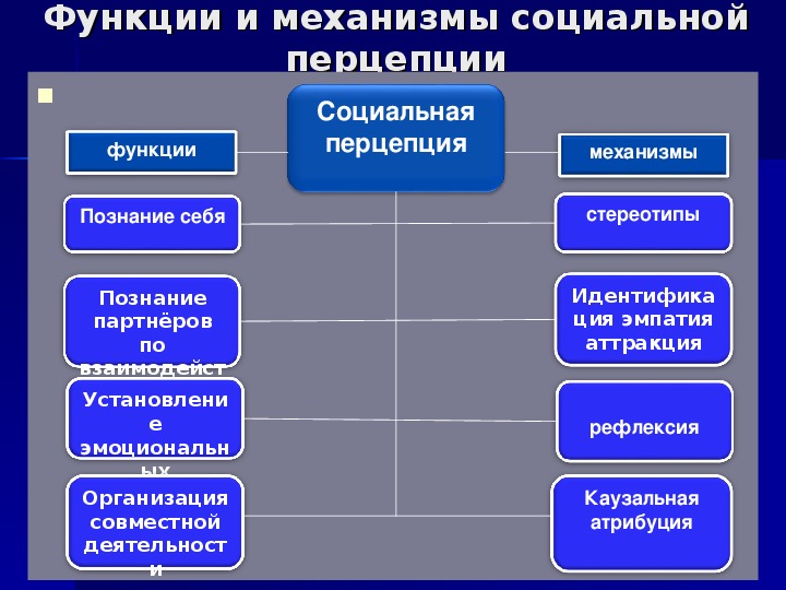 Схема социального восприятия