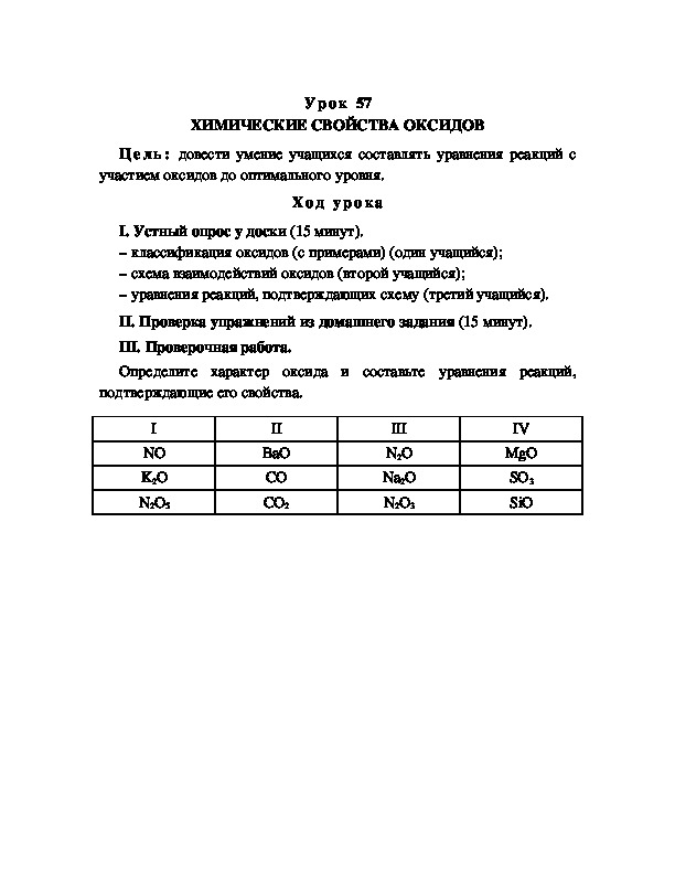 Обложка для материала ХИМИЧЕСКИЕ СВОЙСТВА ОКСИДОВ