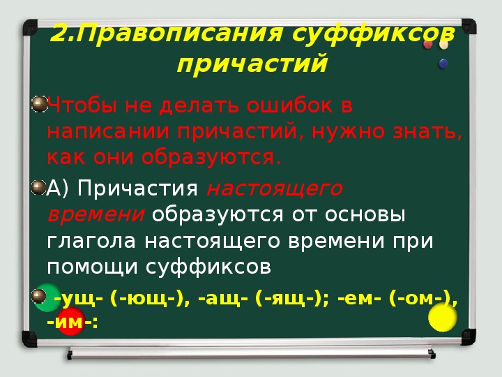 Правописание суффиксов причастий презентация 11 класс