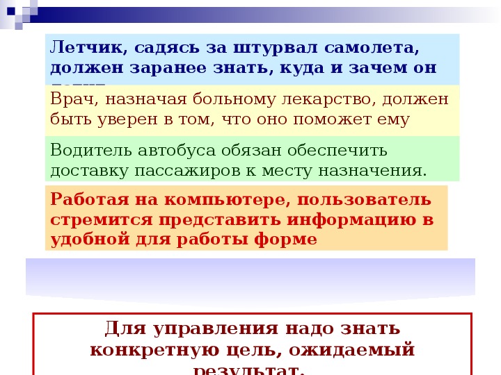 Управление процессами. Представление об автоматических и