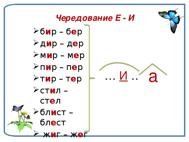 Блест блист правило. Мер мир чередование. Дер Дир чередование. Чередование гласных мер мир. Корни бер бир примеры.