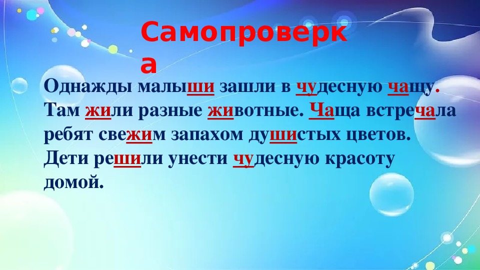 Правописание сочетаний с шипящими 2 класс презентация