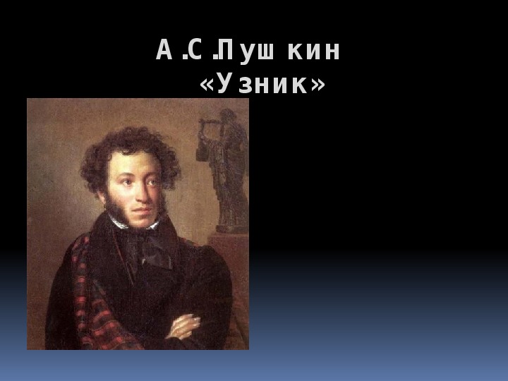 Урок литературного чтения Презентация на тему "«Узник» А.С. Пушкин " 3 класс.