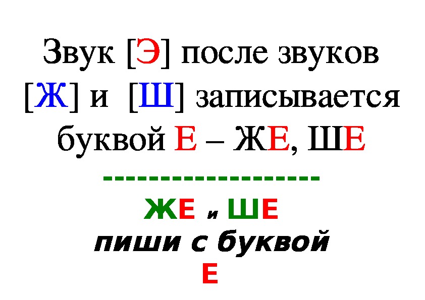 Правило жи ши в картинках