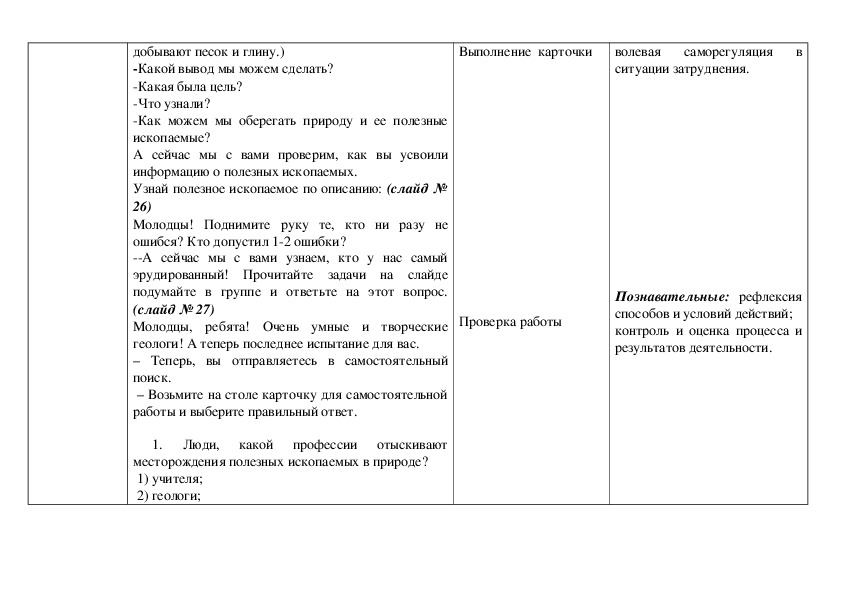 Тех карта урока по окружающему миру 3 класс