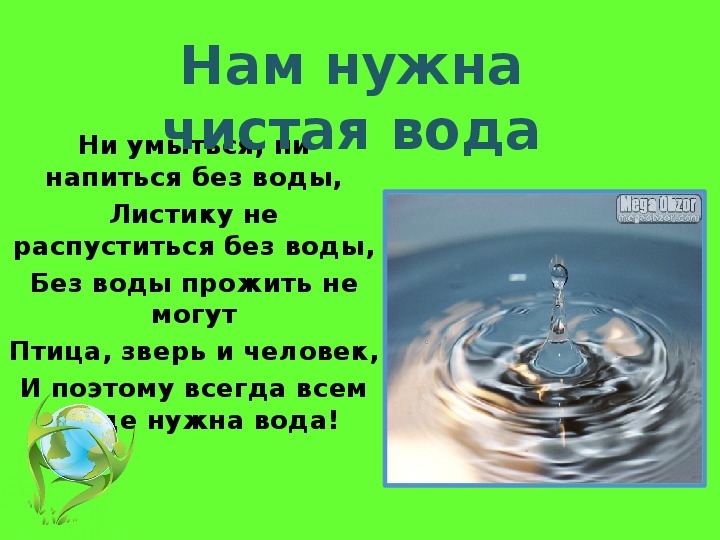 Нужный чистый. Зачем нам нужна чистая вода. Плакат нам нужна вода.