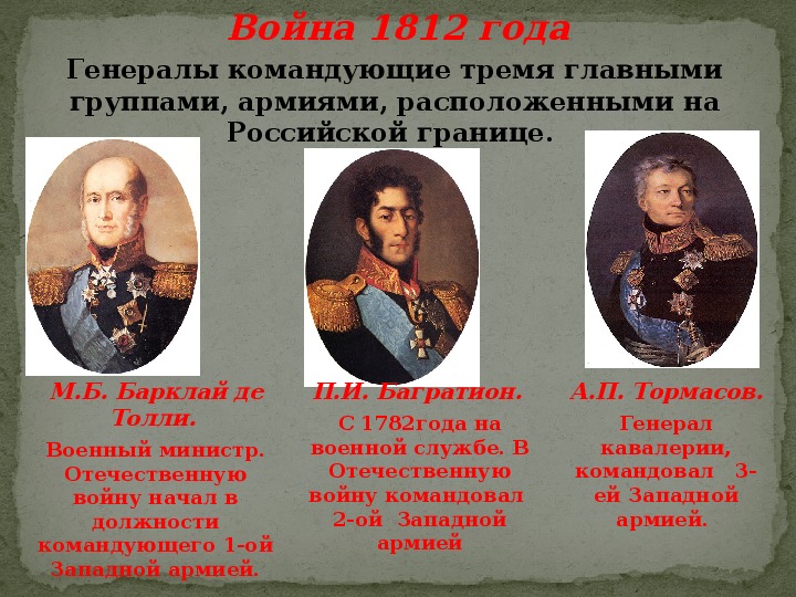 Командующий армией 1812. Командующие в Отечественной войне 1812. Командующие русской армией в войне 1812. 3 Армии Отечественной войны 1812. Главнокомандующие русской армии в войне 1812.