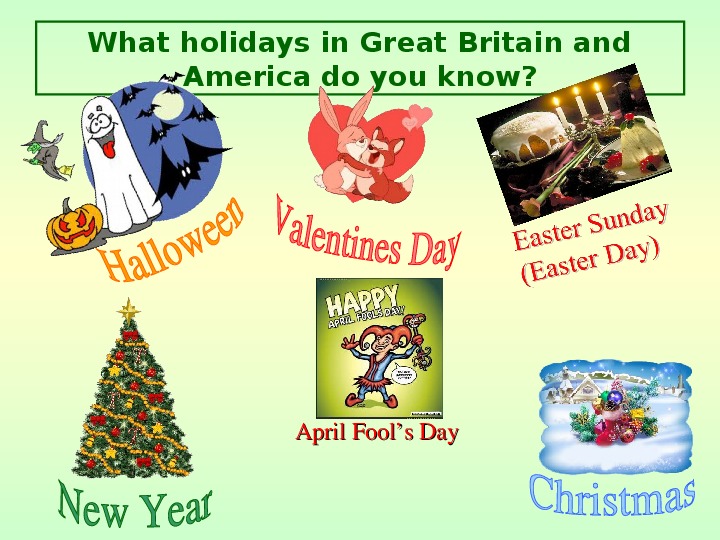10 английских праздников на английском