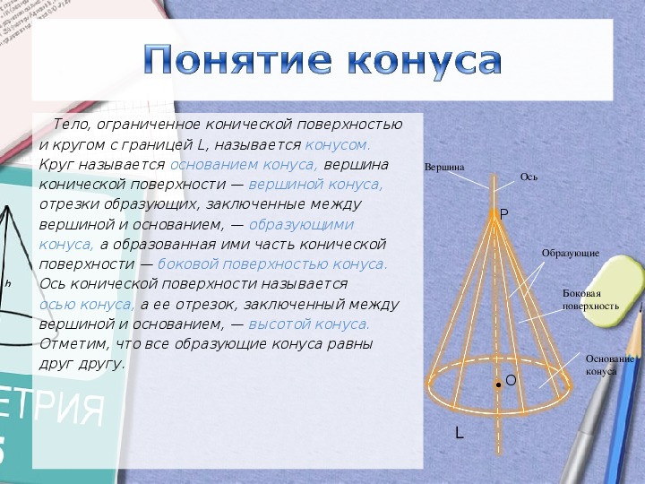 Самостоятельная работа конус 11 класс