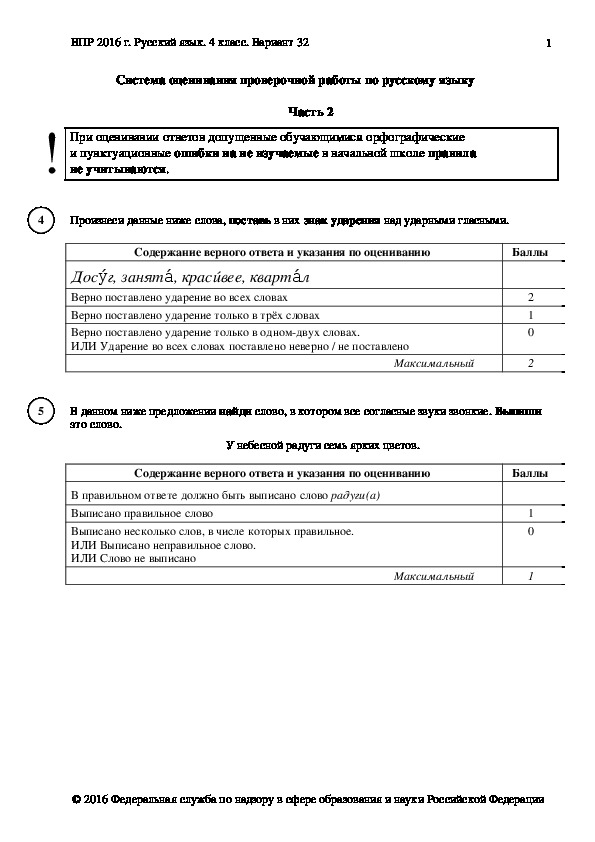 Задания по русскому языку В-32