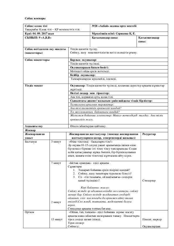 Обложка для материала Қазақ тілі – ҚР мемлекеттік тілі