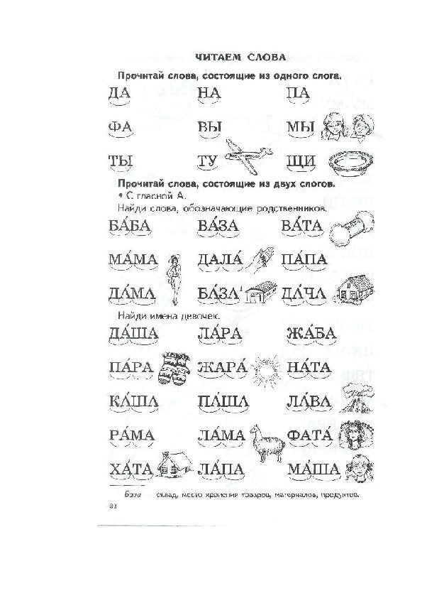Слова для звуковых схем 1 класс тренажер составления