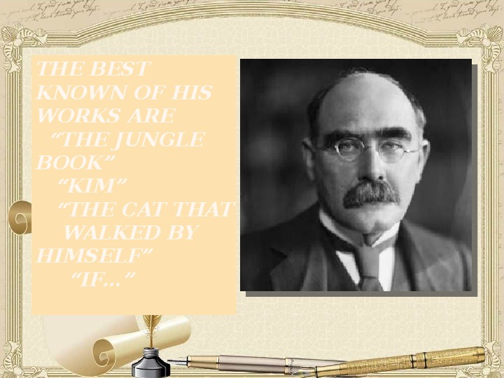 Обложка для материала Презентация к уроку английского языка на тему "Rudyard Kipling "If""