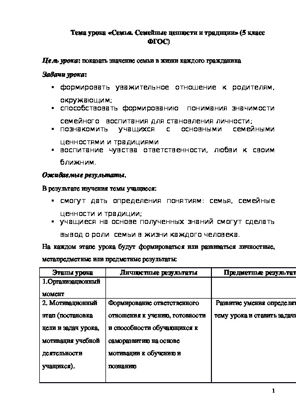 Обложка для материала Семья. Семейные ценности и традиции