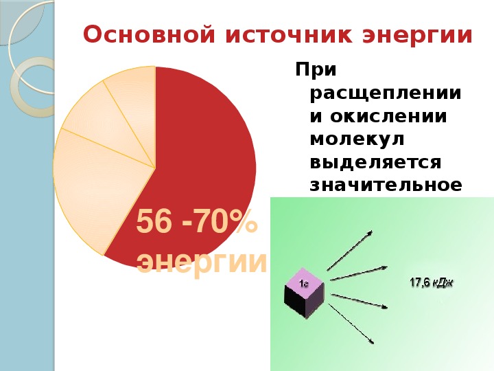 При расщепление белков сколько энергии