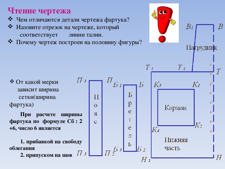 Построение чертежа технология 5 класс