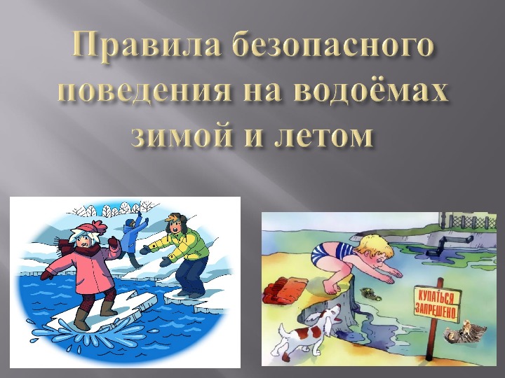 Презентация по ОБЖ на тему "Безопасное поведение на водоемах" (5 класс)