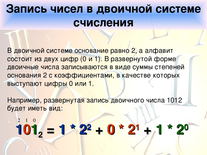 Компьютерная система счисления состоит из символов каких