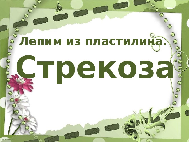 Презентация по технологии 1 класс. Лепим из пластилина. Стрекоза.