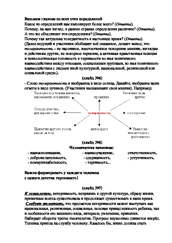 План конспект классного часа 7 класс